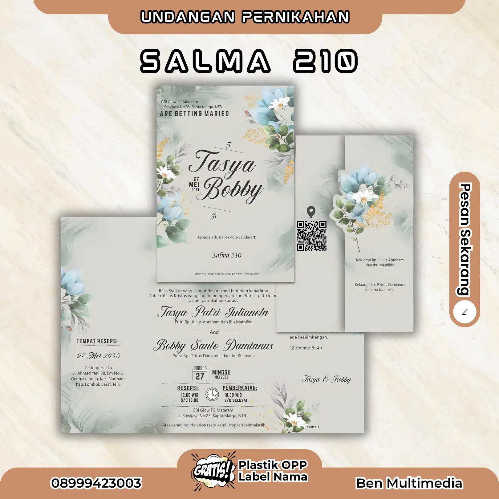 Cetak Undangan Pernikahan Salma 210