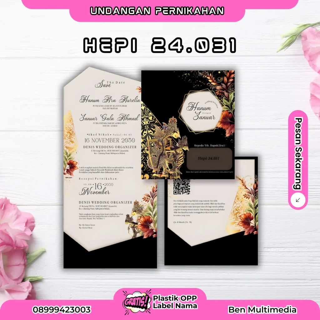 Cetak Undangan Pernikahan Solo Raya Harga Mulai 1.000-an 2 Cetak Undangan Pernikahan Hepi 24.031