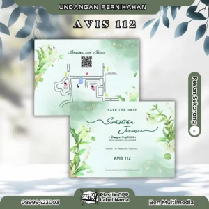 Cetak Undangan Pernikahan AVIS 112