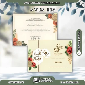 Cetak Undangan Pernikahan AVIS 113