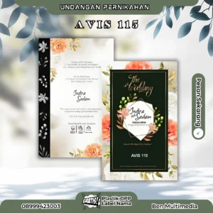 Cetak Undangan Pernikahan AVIS 115
