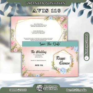 Cetak Undangan Pernikahan AVIS 116