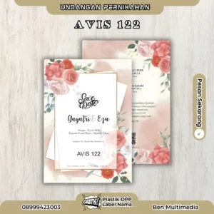 Cetak AVIS 122 Blangko Undangan