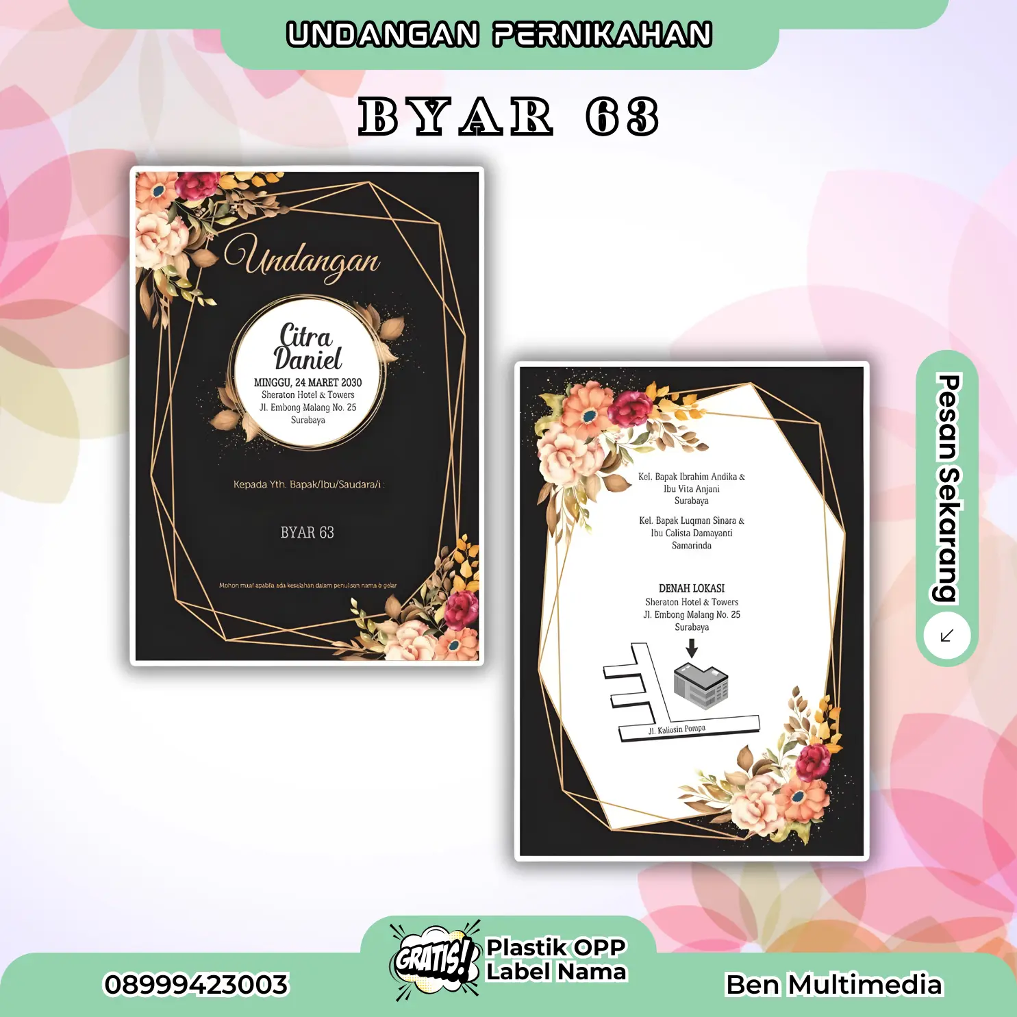 Cetak Byar 63 Blangko Undangan