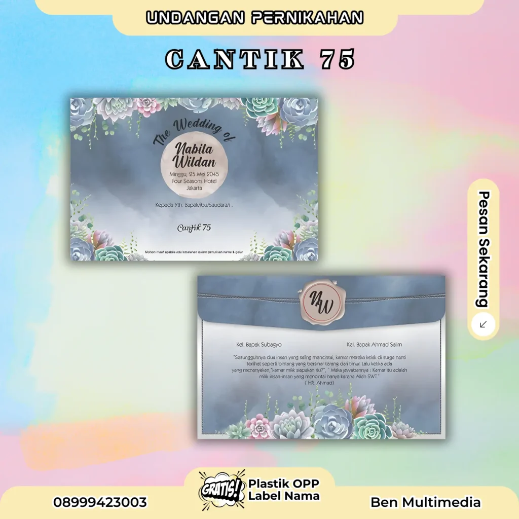 Cetak Undangan Cantik 75