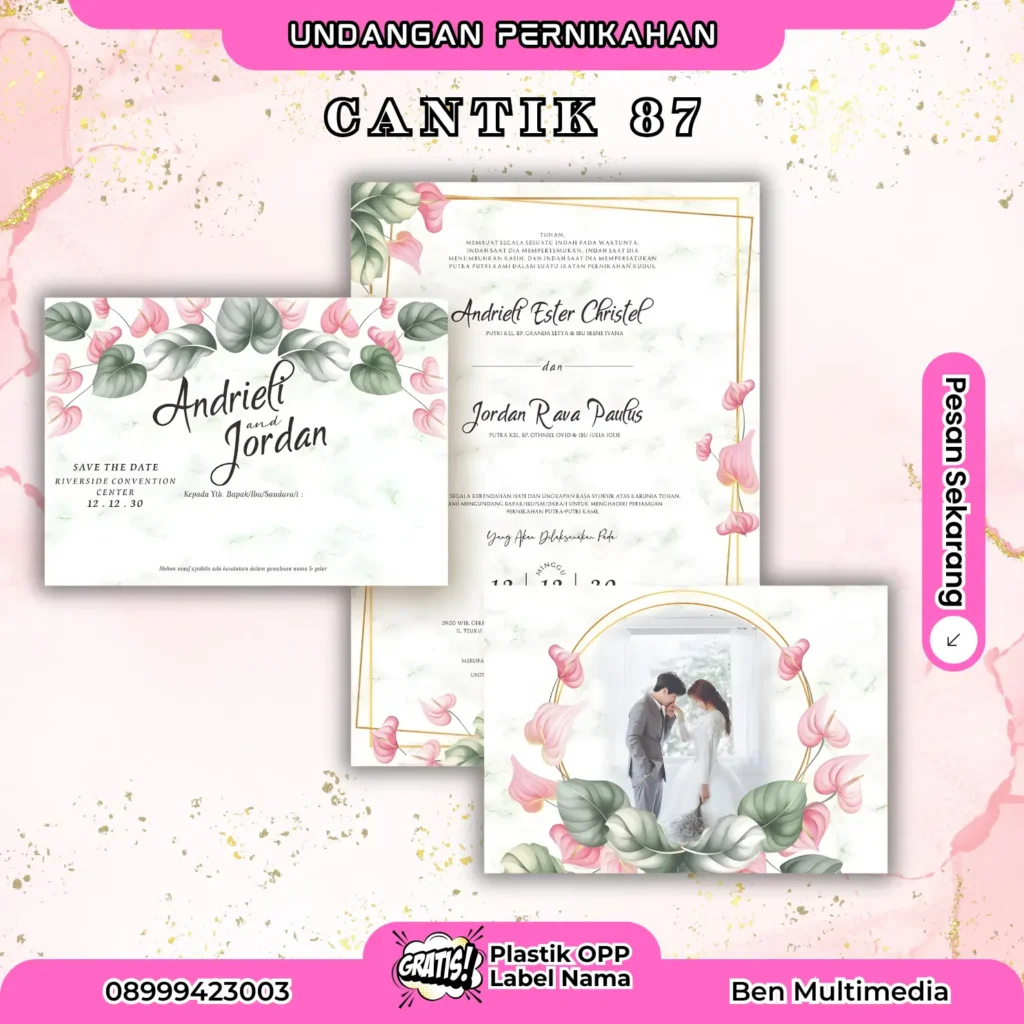 Cetak Blangko Undangan Cantik 87