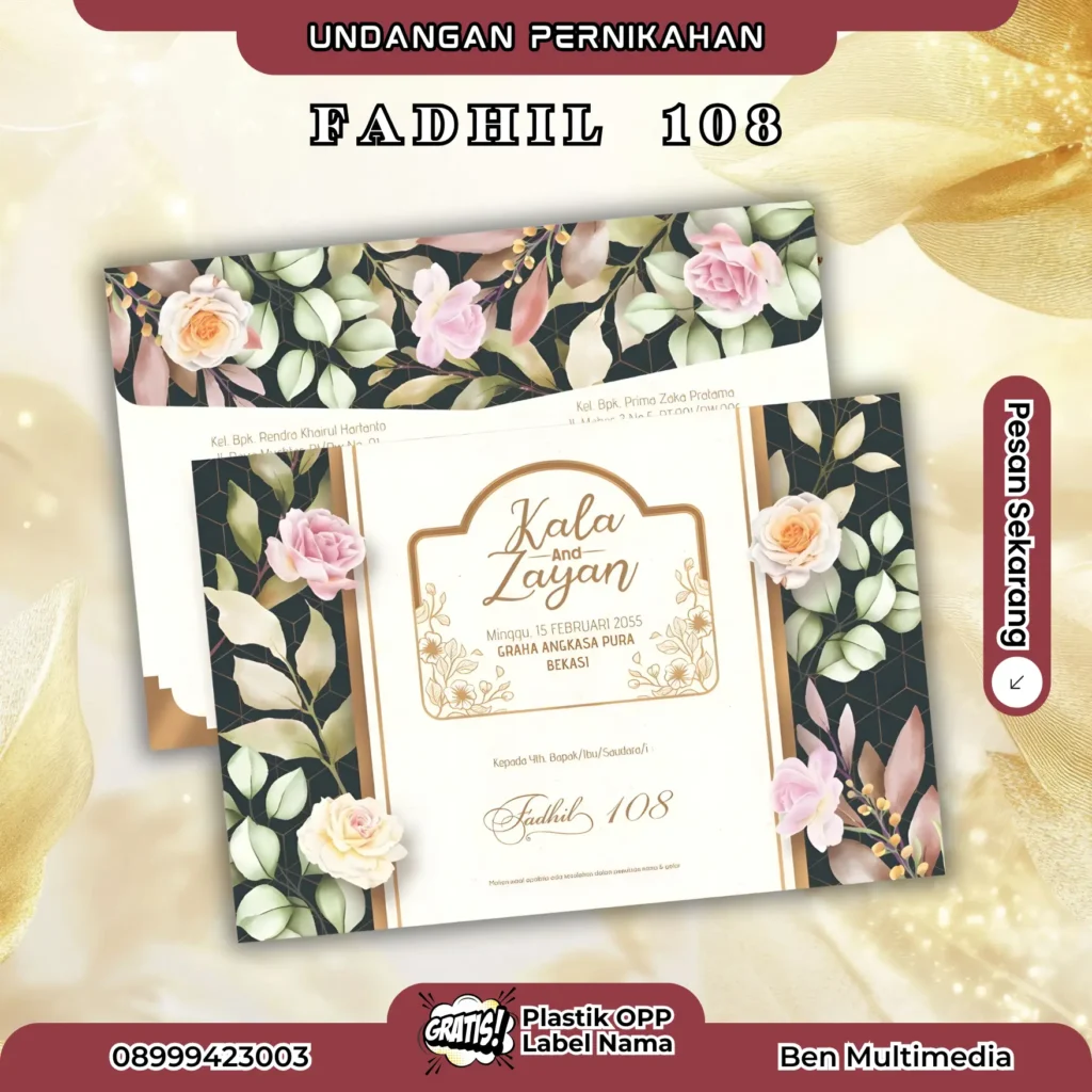 Percetakan Undangan Fadhil 108