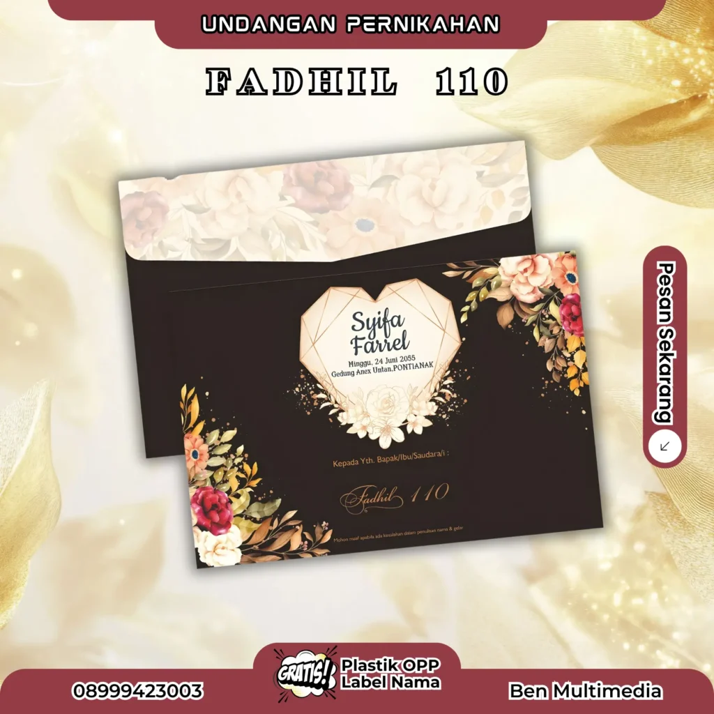 Percetakan Undangan Fadhil 110