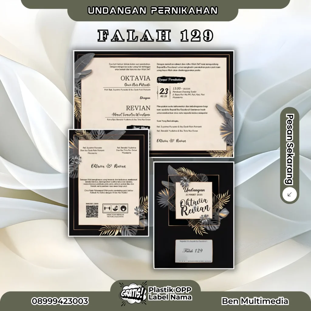 Cetak Falah 129 Blangko Undangan