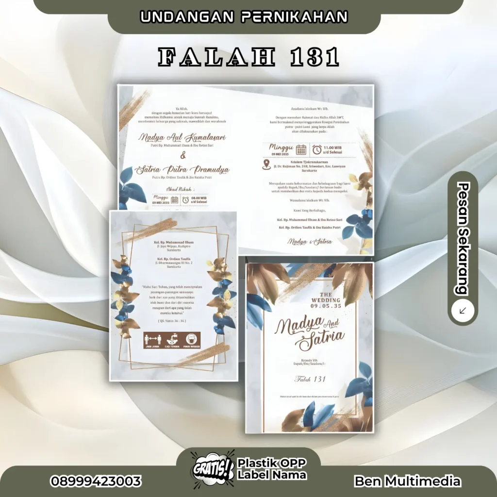 Cetak Falah 131 Blangko Undangan