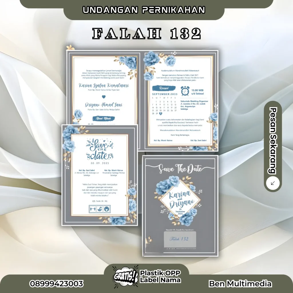 Cetak Falah 132 Blangko Undangan