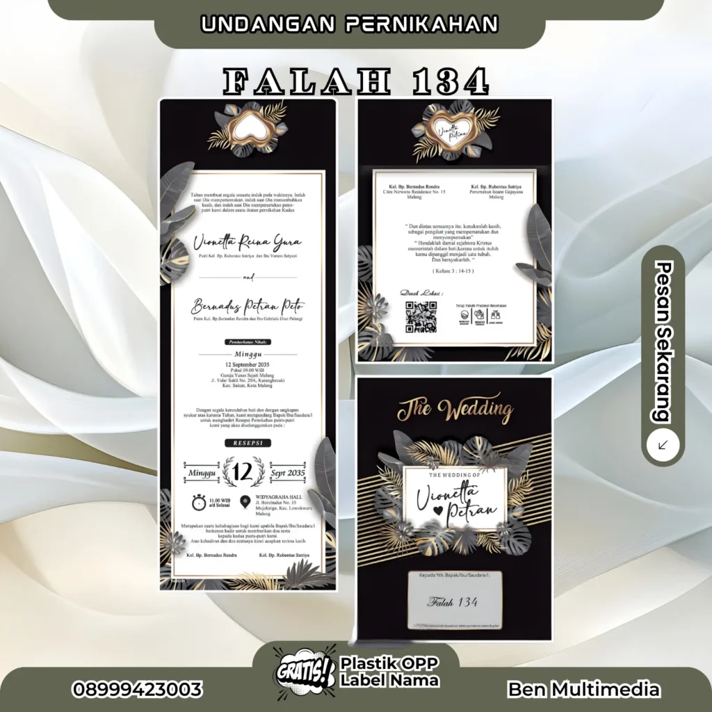 Cetak Falah 134 Blangko Undangan