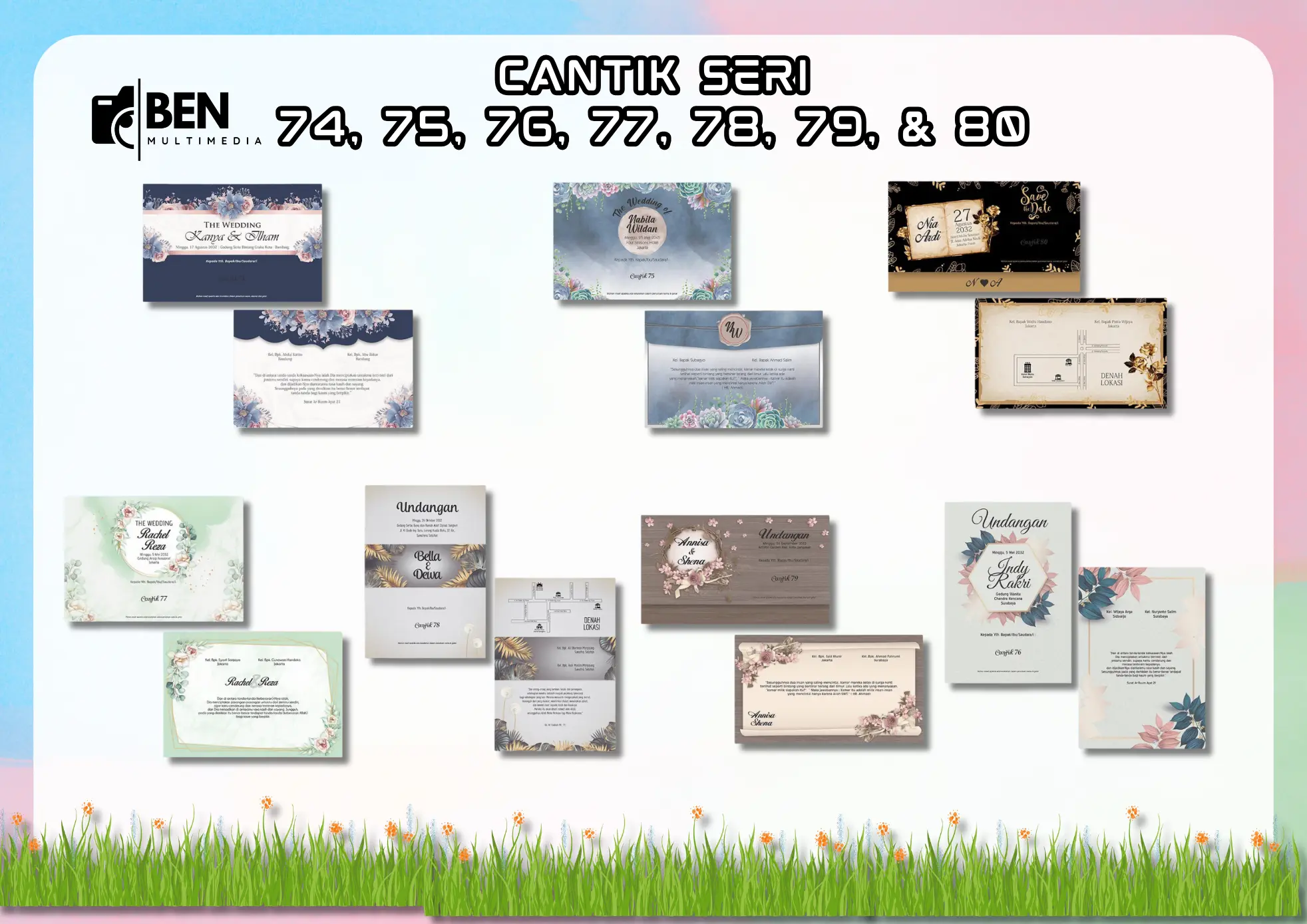 File Setting Cantik 74-80 Format CDR