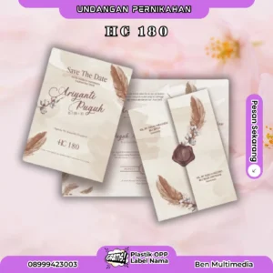 Cetak HC 180 Undangan Pernikahan