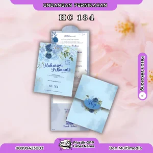 Cetak HC 184 Undangan Pernikahan
