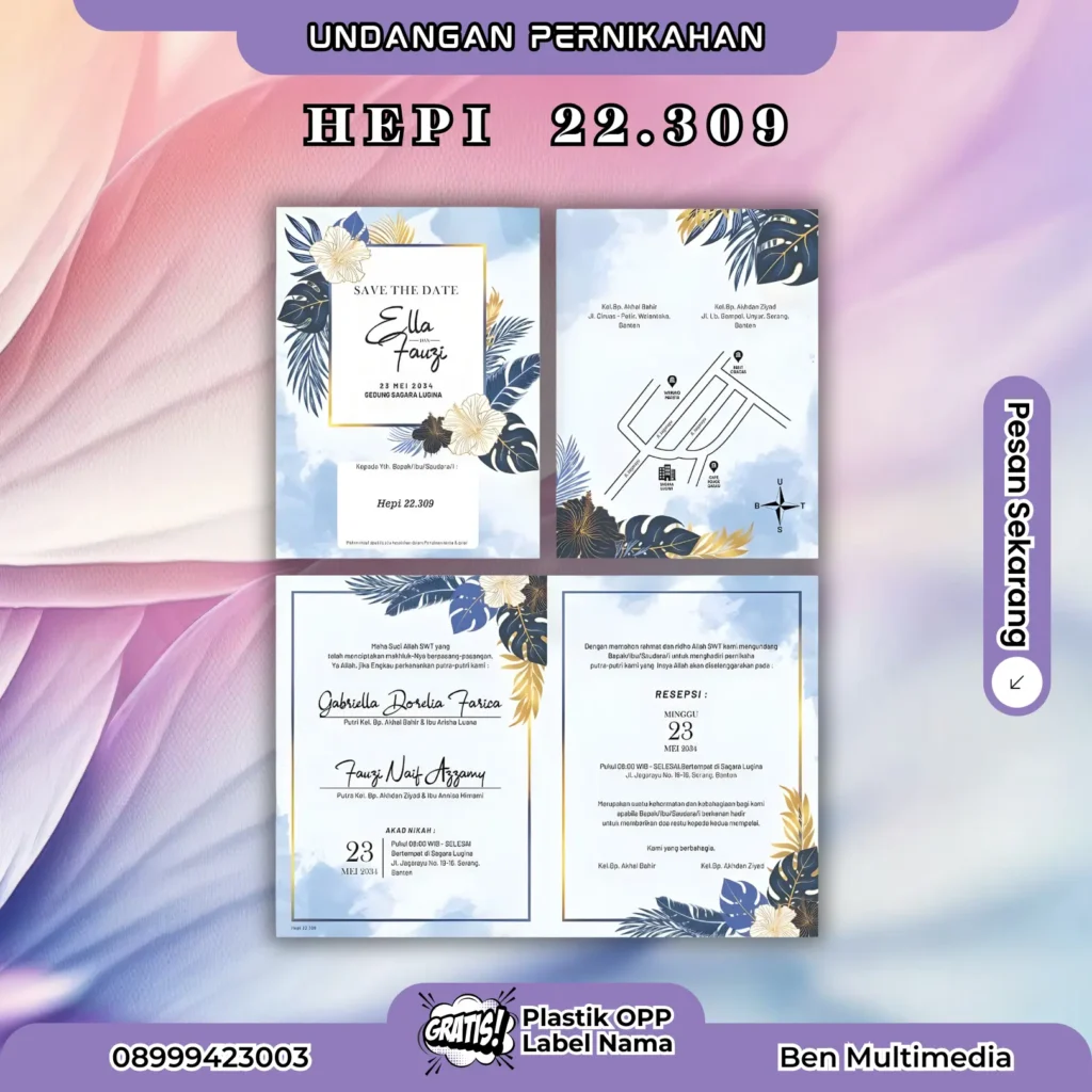 Cetak Hepi 22.309 Blangko Undangan