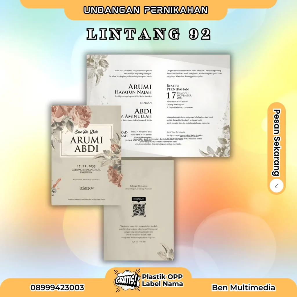 Cetak Blangko Lintang 92