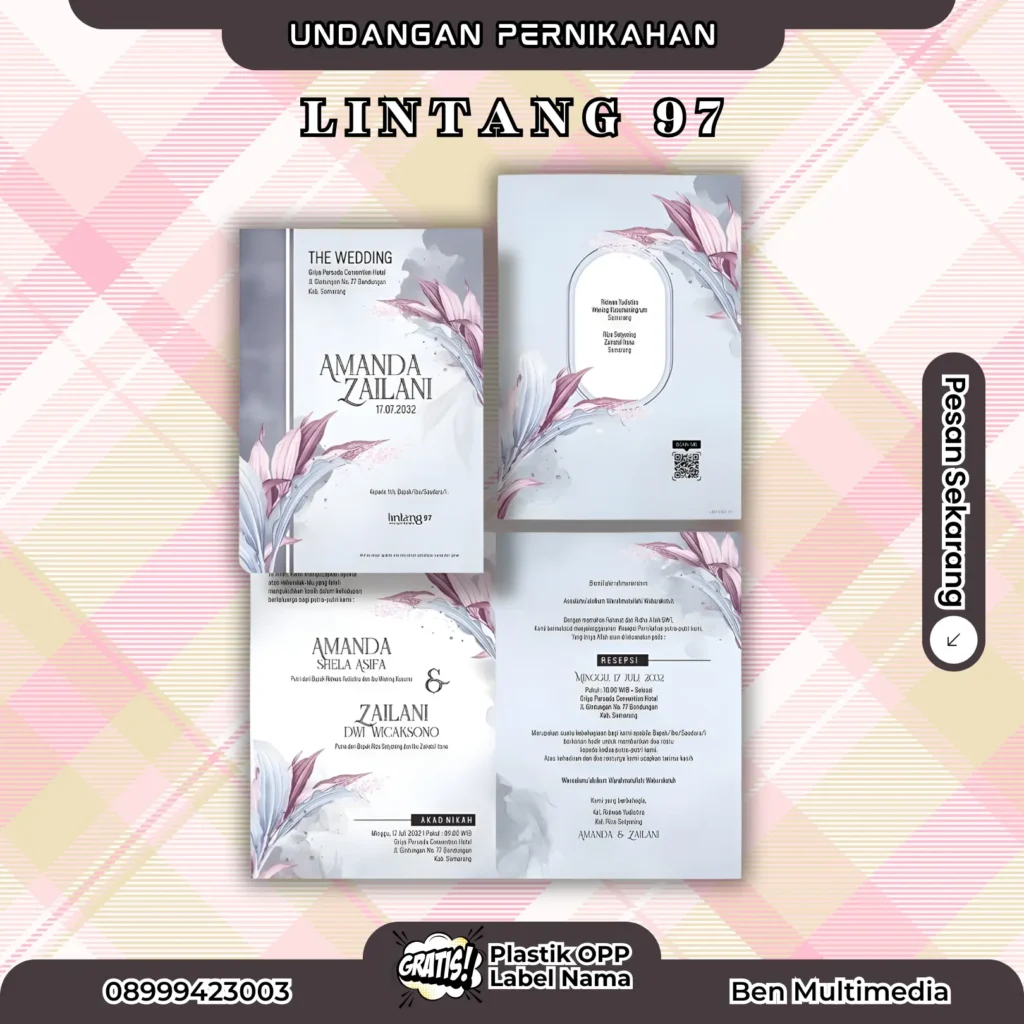 Cetak Undangan Pernikahan Lintang 97