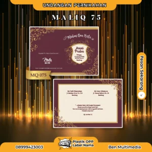 Cetak Blangko Undangan Maliq 75