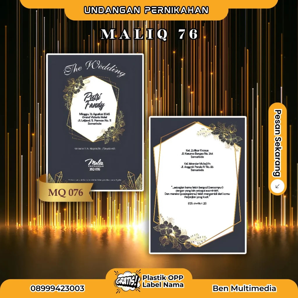 Cetak Blangko Undangan Maliq 76