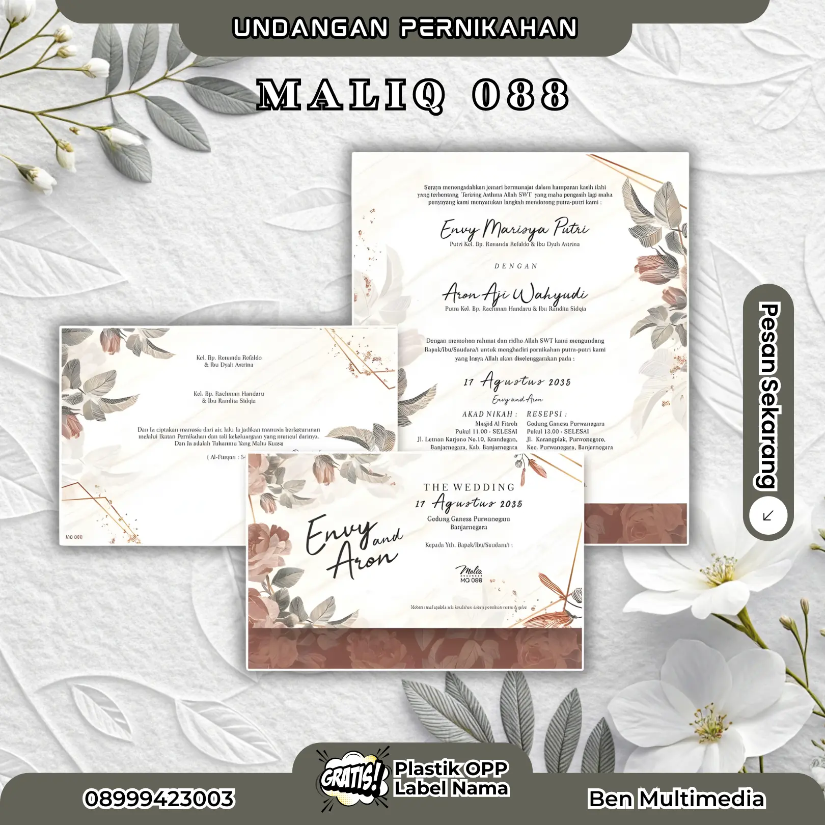 Jasa Percetakan Blangko Maliq 88