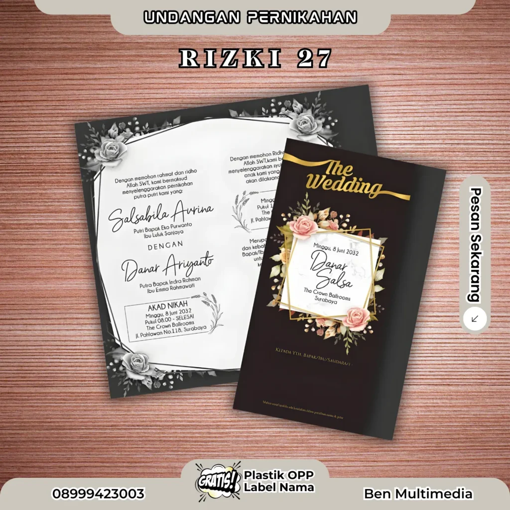 Cetak Blangko Undangan Rizki 27
