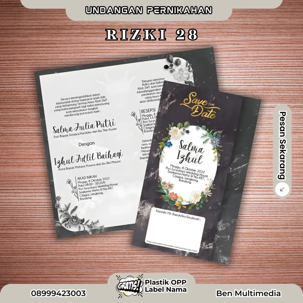 Cetak Blangko Undangan Rizki 28