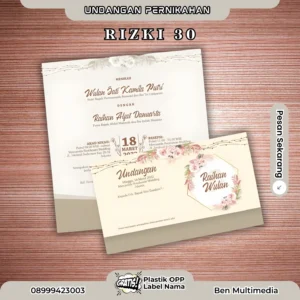 Cetak Blangko Undangan Rizki 30