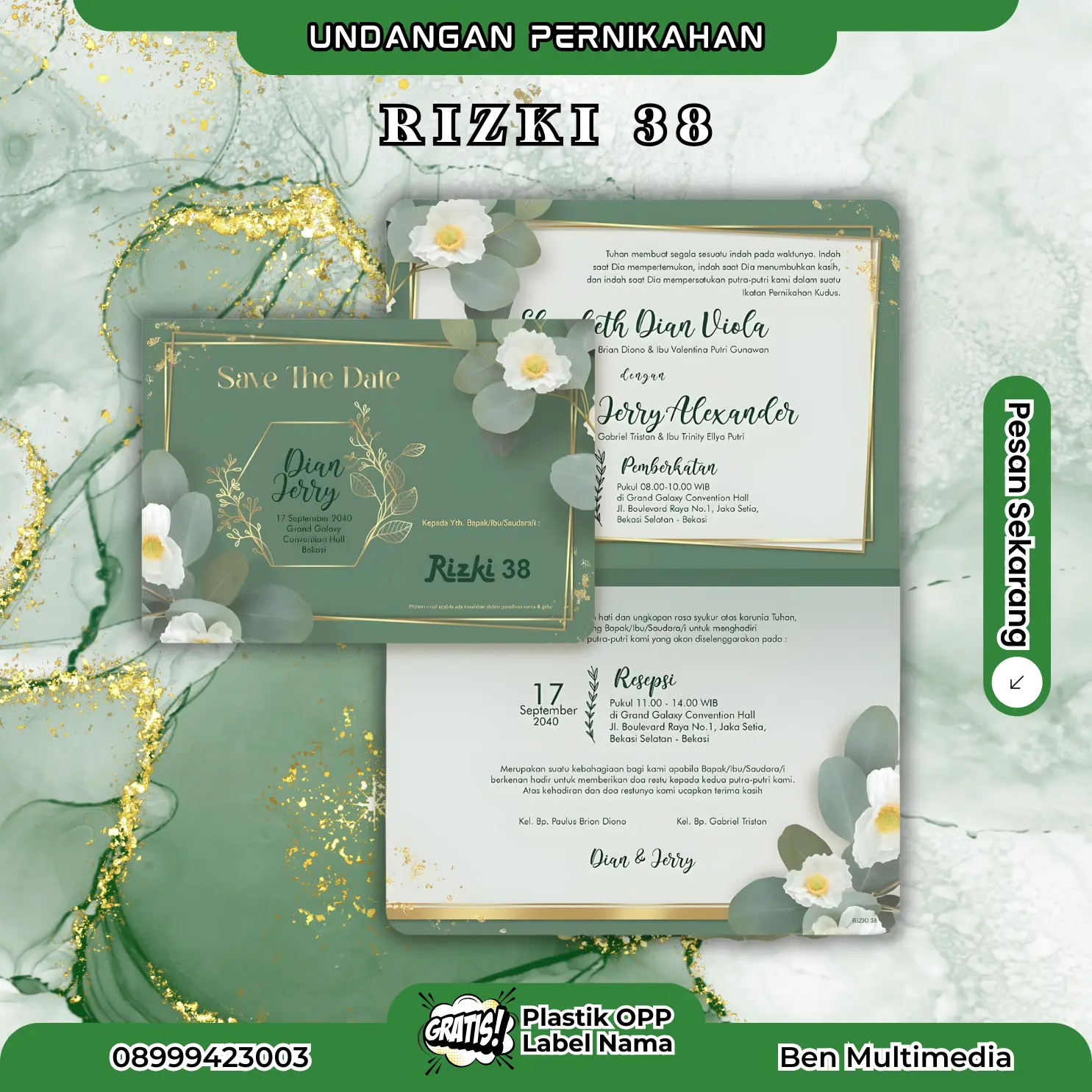 Cetak Rizki 38 Blangko Undangan