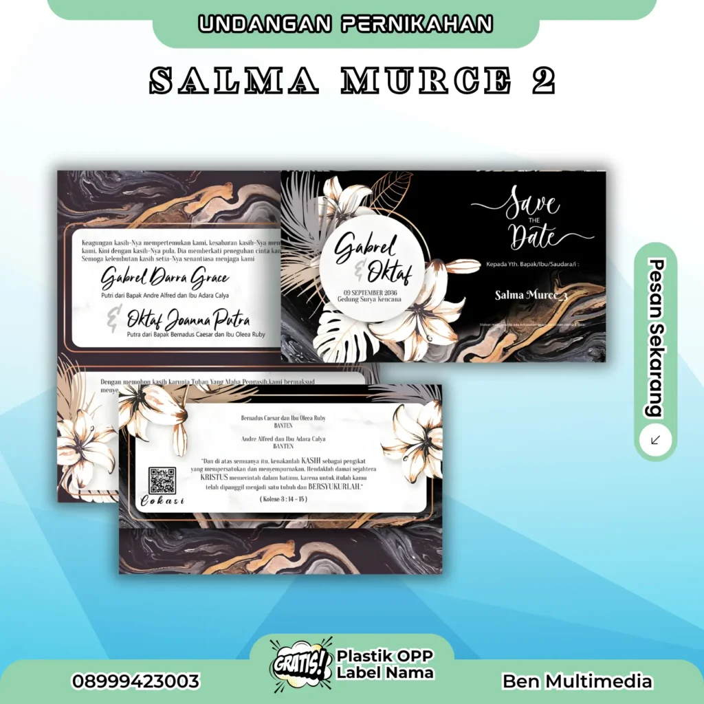 Cetak Undangan Salma Murce 2