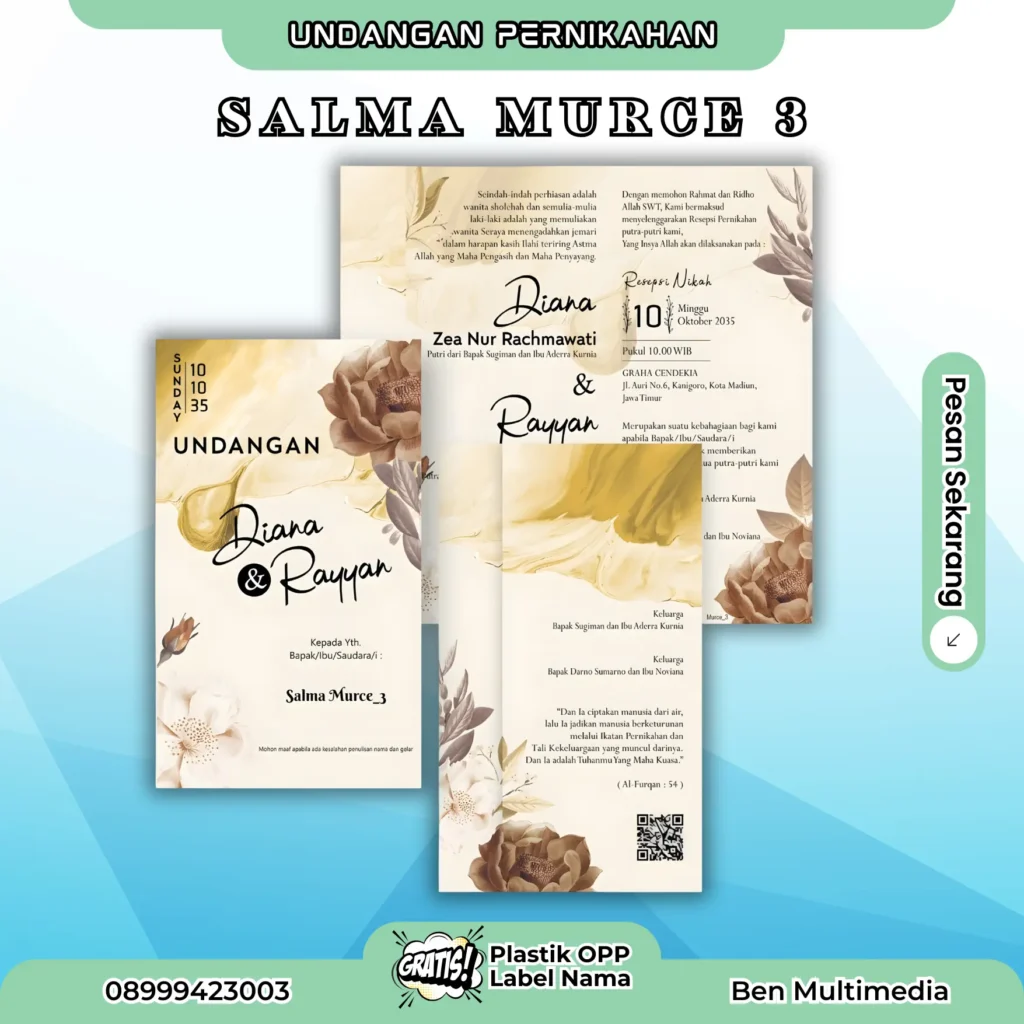 Cetak Undangan Salma Murce 3