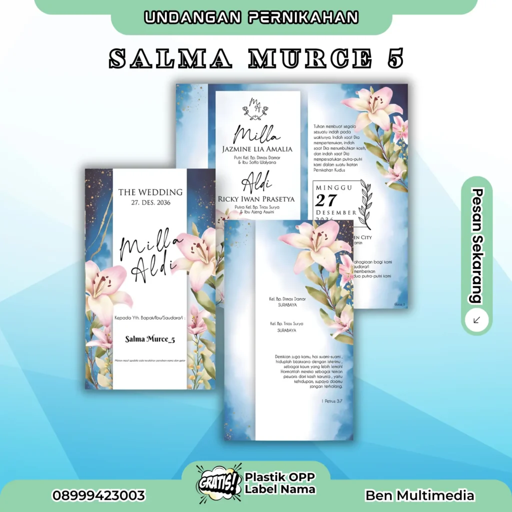 Cetak Undangan Salma Murce 5