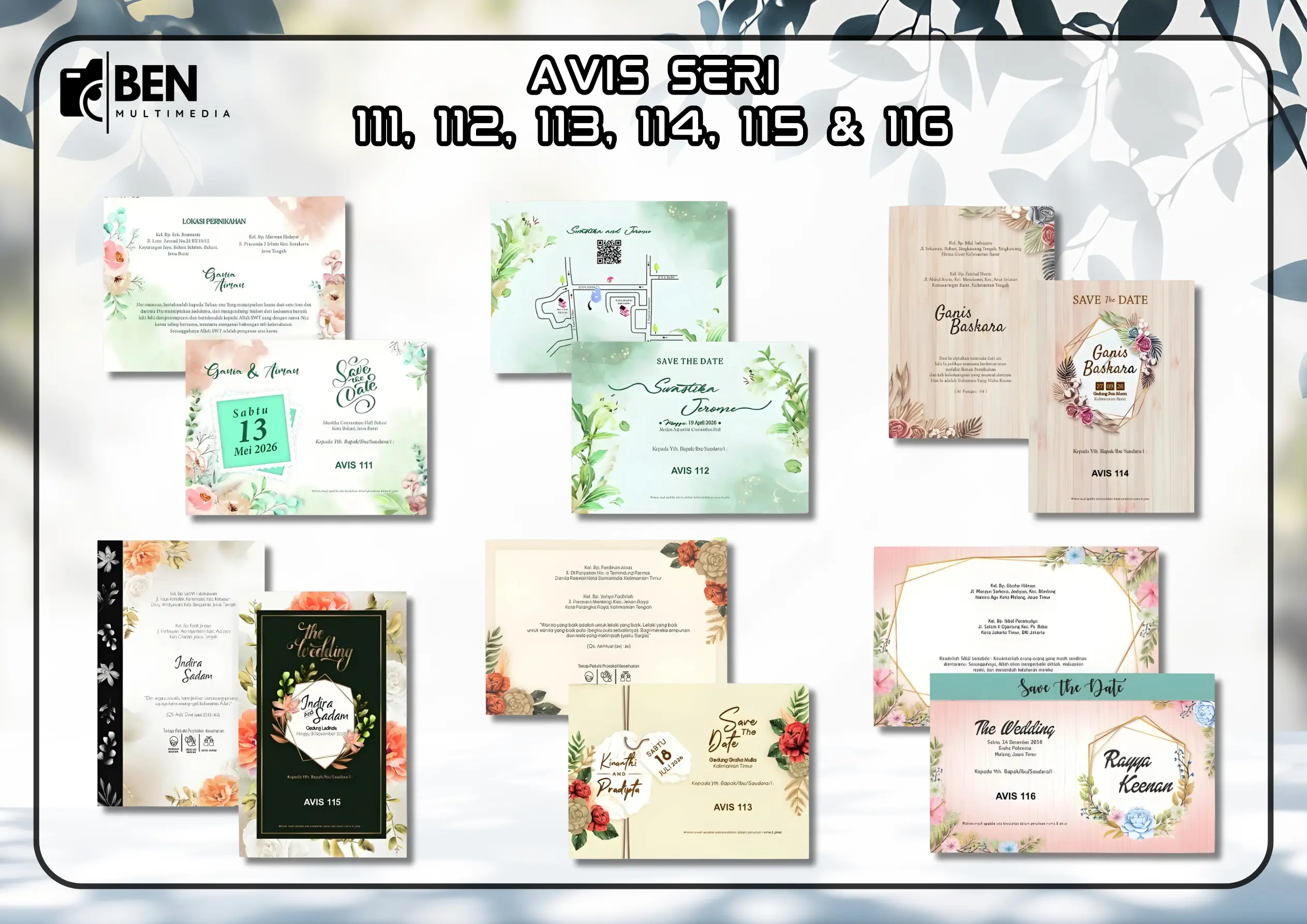 Template Blangko AVIS 111-116