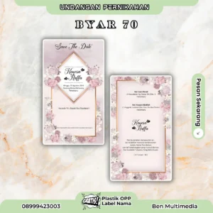 Percetakan Undangan Pernikahan Byar 70