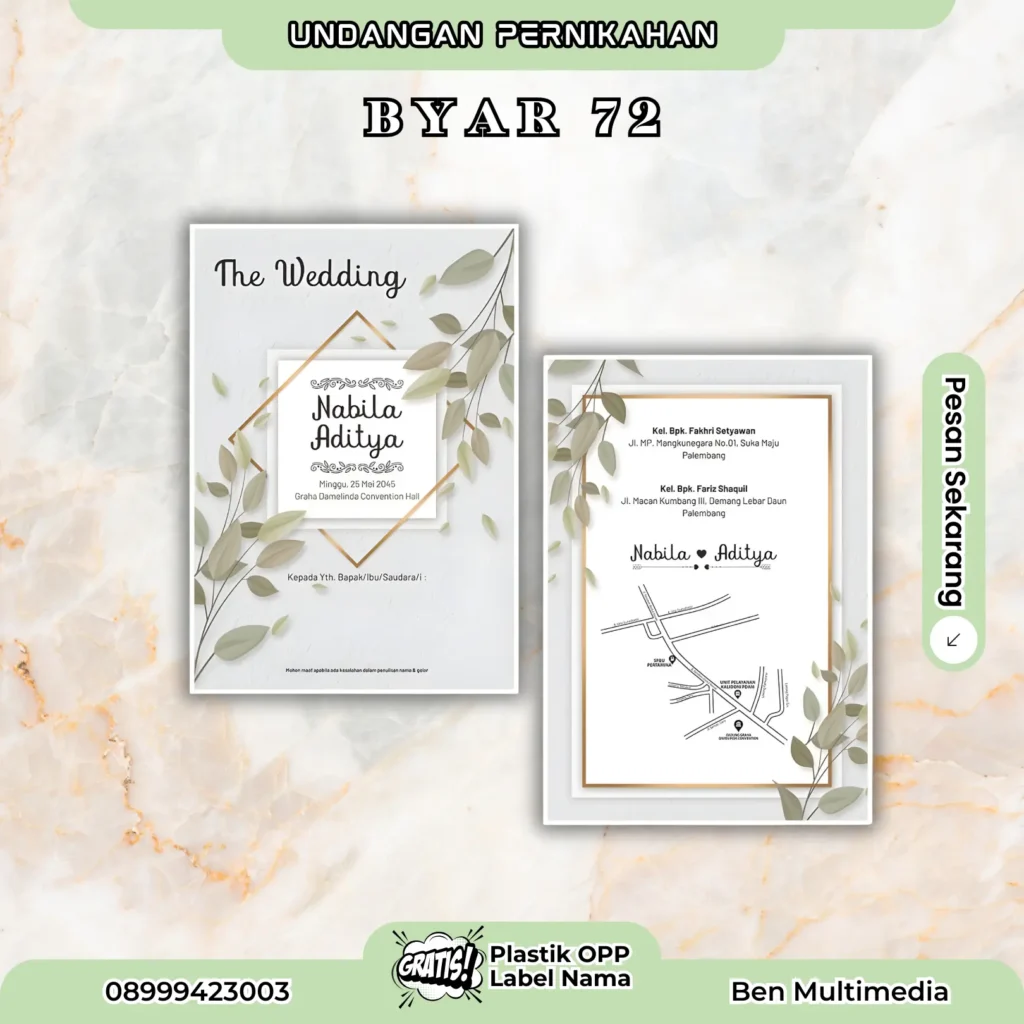 Template Blangko Byar 67-72 File CDR Lengkap Siap Edit 7 Percetakan Undangan Pernikahan Byar 72