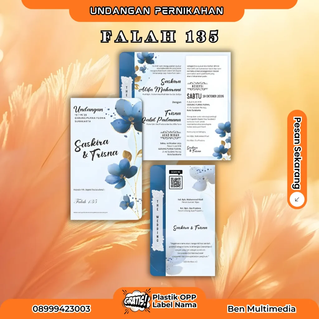 Template Blangko Falah 135-143 File Setting CorelDraw 2 Cetak Falah 135 Blangko Undangan