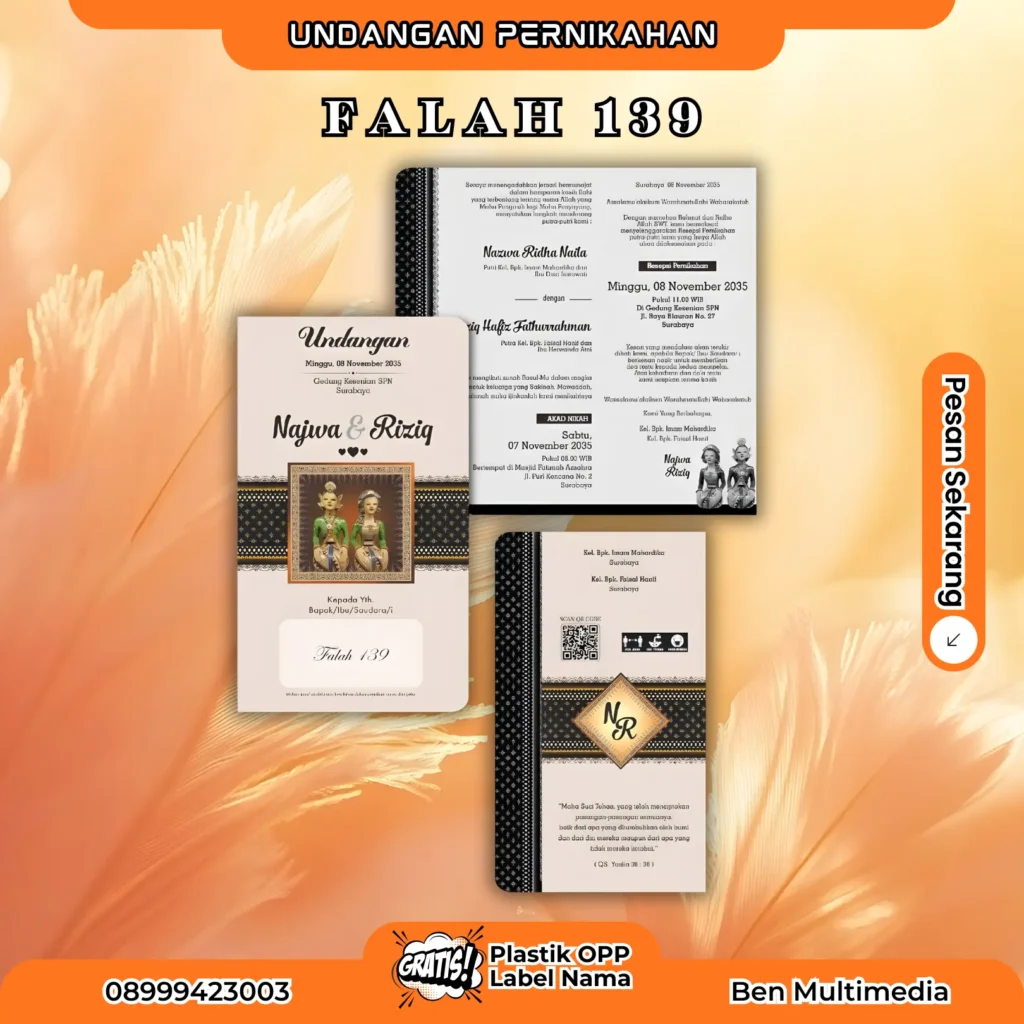 Template Blangko Falah 135-143 File Setting CorelDraw 6 Cetak Falah 139 Blangko Undangan