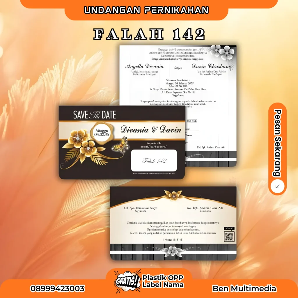 Template Blangko Falah 135-143 File Setting CorelDraw 9 Cetak Falah 142 Blangko Undangan