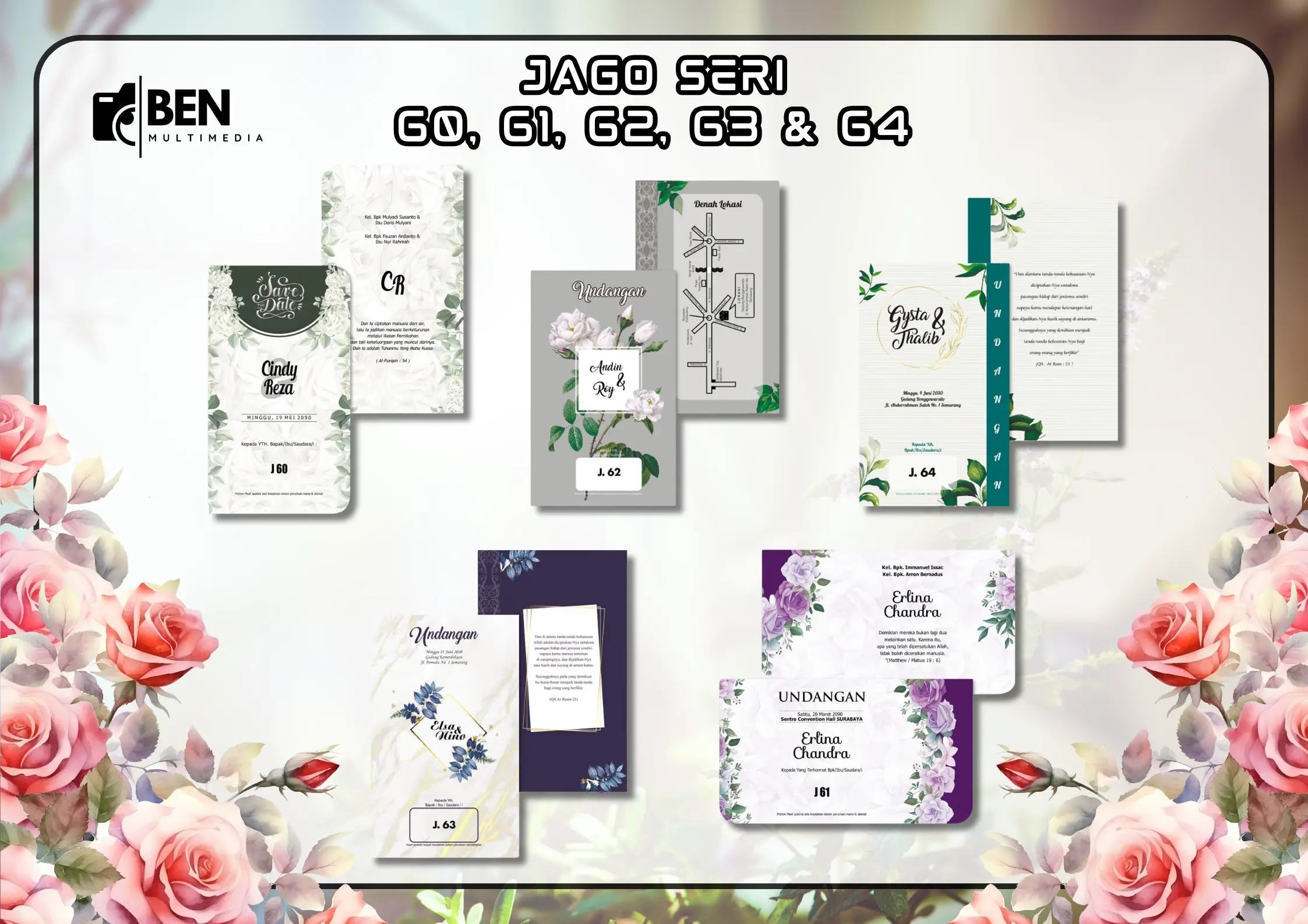 File Setting Blangko Jago 60-64 Template CorelDRAW