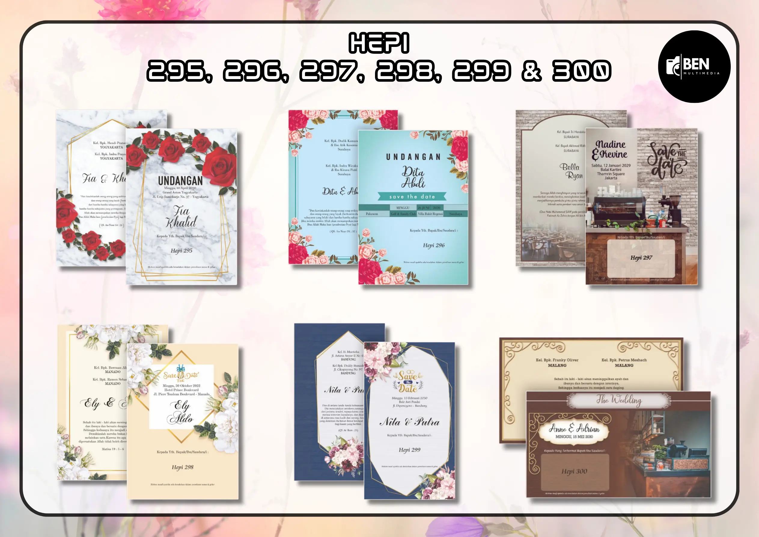 Template Blangko HEPI 295-300 CorelDRAW