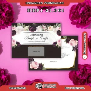 Cetak Undangan Pernikahan Hepi 21.301