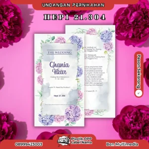 Cetak Undangan Pernikahan Hepi 21.304