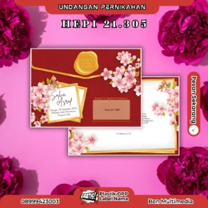 Cetak Undangan Pernikahan Hepi 21.305