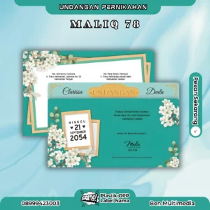 Cetak Blangko Undangan Maliq 78