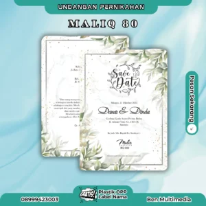 Cetak Blangko Undangan Maliq 80