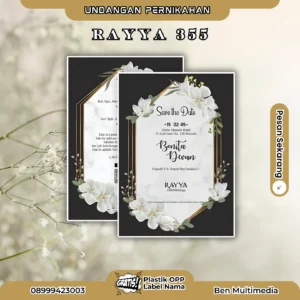 Cetak Rayya 355 Undangan Pernikahan