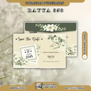 Cetak Rayya 358 Undangan Pernikahan