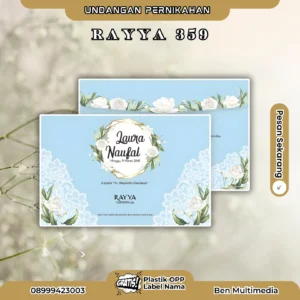 Cetak Rayya 359 Undangan Pernikahan