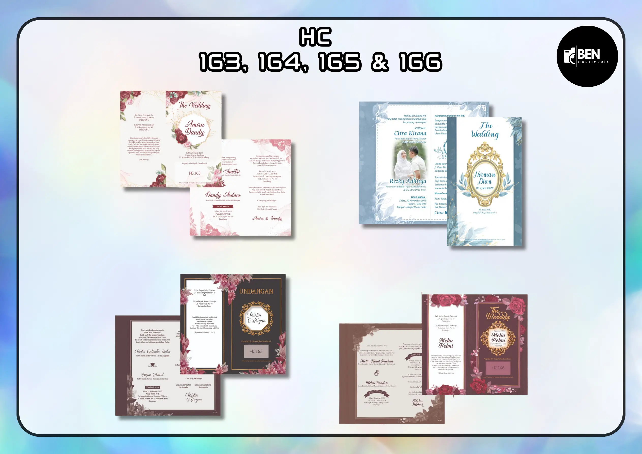 Template Blangko HC 163-166