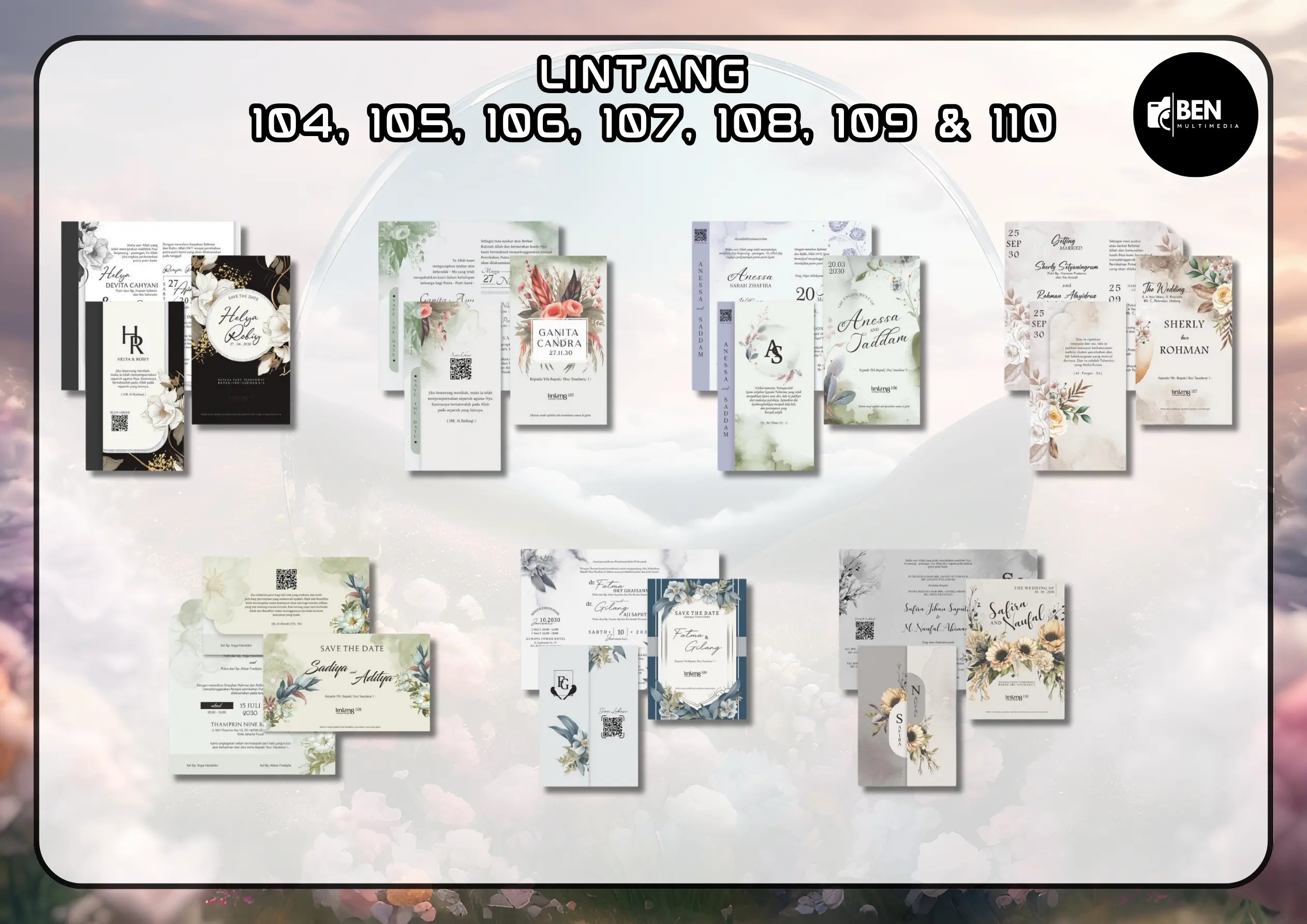 Template Blangko Lintang 104-110